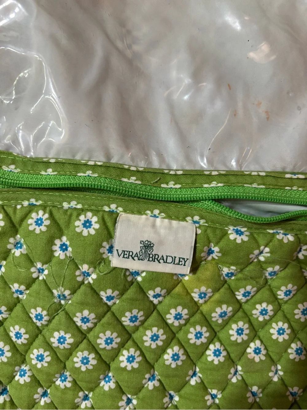 VTG Vera Bradley Green Apple Toiletry Bag Hanging Organizer Y2K